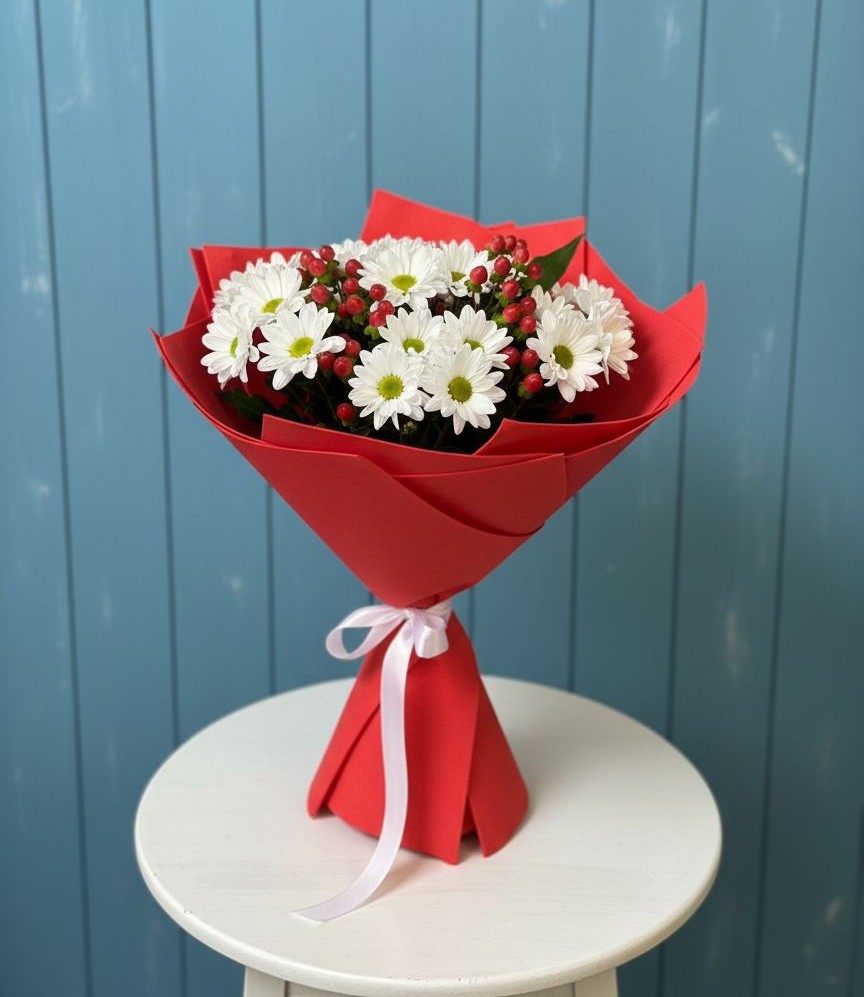 Букет цветов из: Хризантемы в Тюменцево