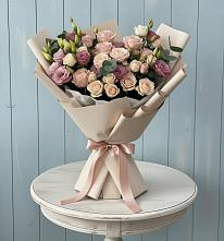 Букет цветов из:  Розы и Лизиантусы в Тюменцево
