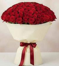 Букет 101 Красная роза Милано в Тюменцево