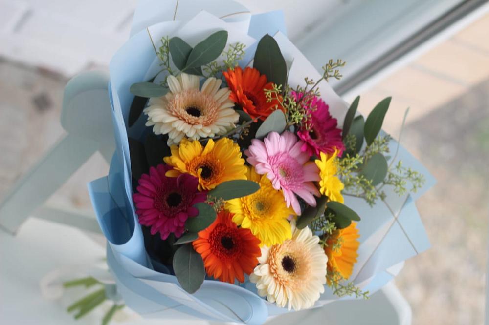 Букет цветов из: Герберы в Тюменцево