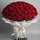 Букет 101 Красная роза Блэк Мэджик в Тюменцево