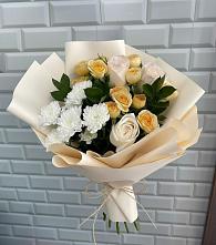Букет цветов из:  Розы и Хризантемы в Тюменцево