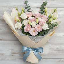 Букет цветов из:  Лизиантусы в Тюменцево