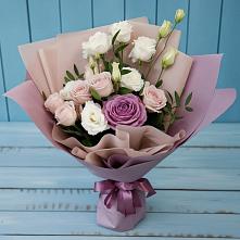 Букет цветов из:  Розы и Лизиантусы в Тюменцево