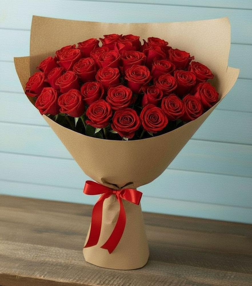 Букет Красные розы Милано в Тюменцево