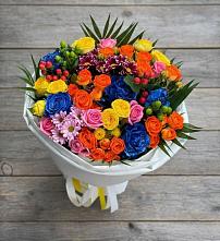 Букет цветов из:  Розы и Хризантемы в Тюменцево