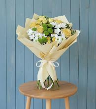 Букет цветов из:  Хризантемы и Розы #REPLACE_PRED# Тюменцево